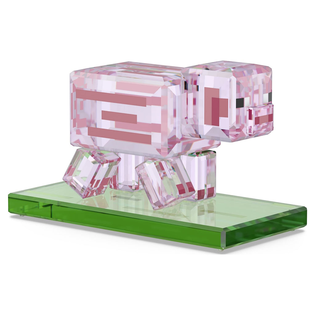 Swarovski Minecraft Pig Crystal Figurine 5701273 Pink 308 Facets Official Mojang