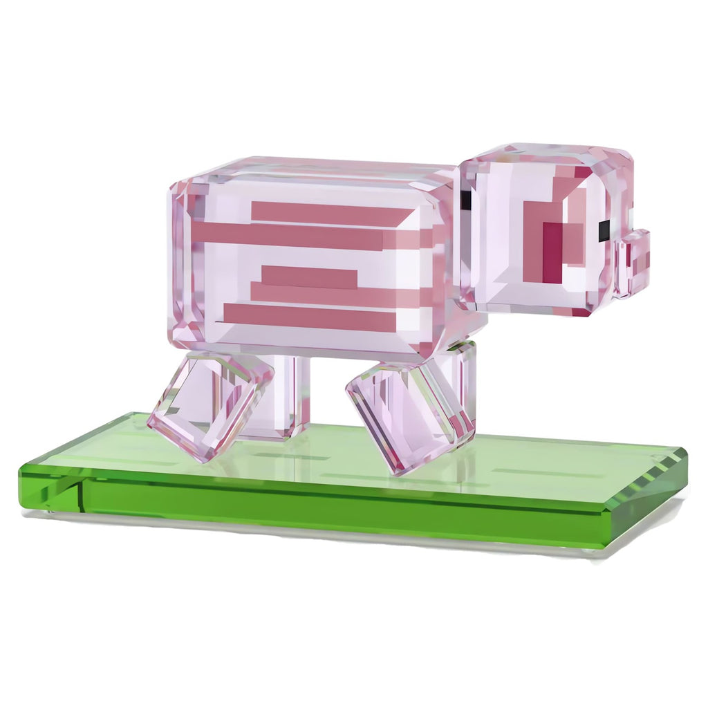 Swarovski Minecraft Pig Crystal Figurine 5701273 Pink 308 Facets Official Mojang