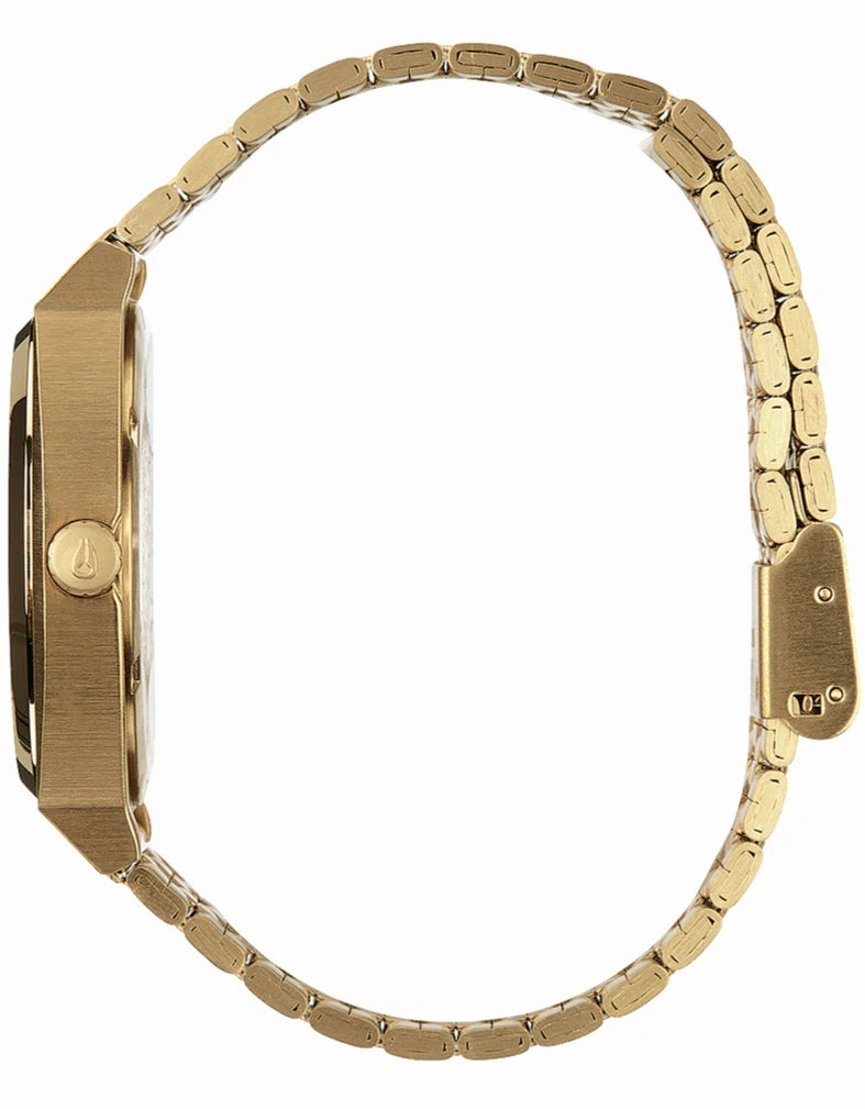 Nixon Time Teller A045-5101 Men's 37mm Quartz Light Gold / Vintage White 100M WR