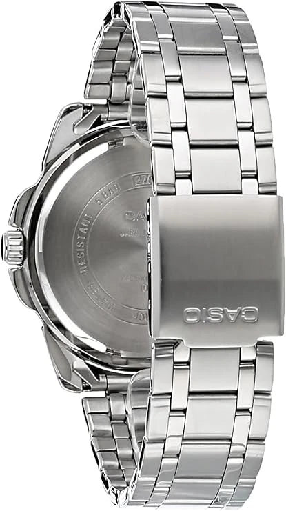 Casio MTP-1314D-1AV Analog Men's Watch 50m Water Resistant Date Black Dial Steel