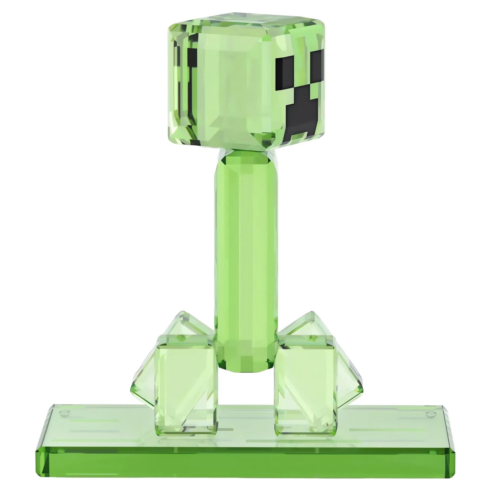 Swarovski Minecraft Creeper 5701249 Green Crystal Figurine Official Collectible.
