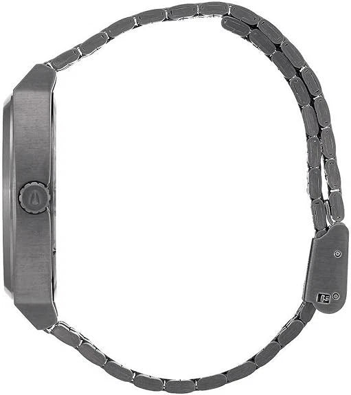 Nixon Time Teller A045-2073 Men's 37mm Quartz Gunmetal / Deep Burgundy 100M WR