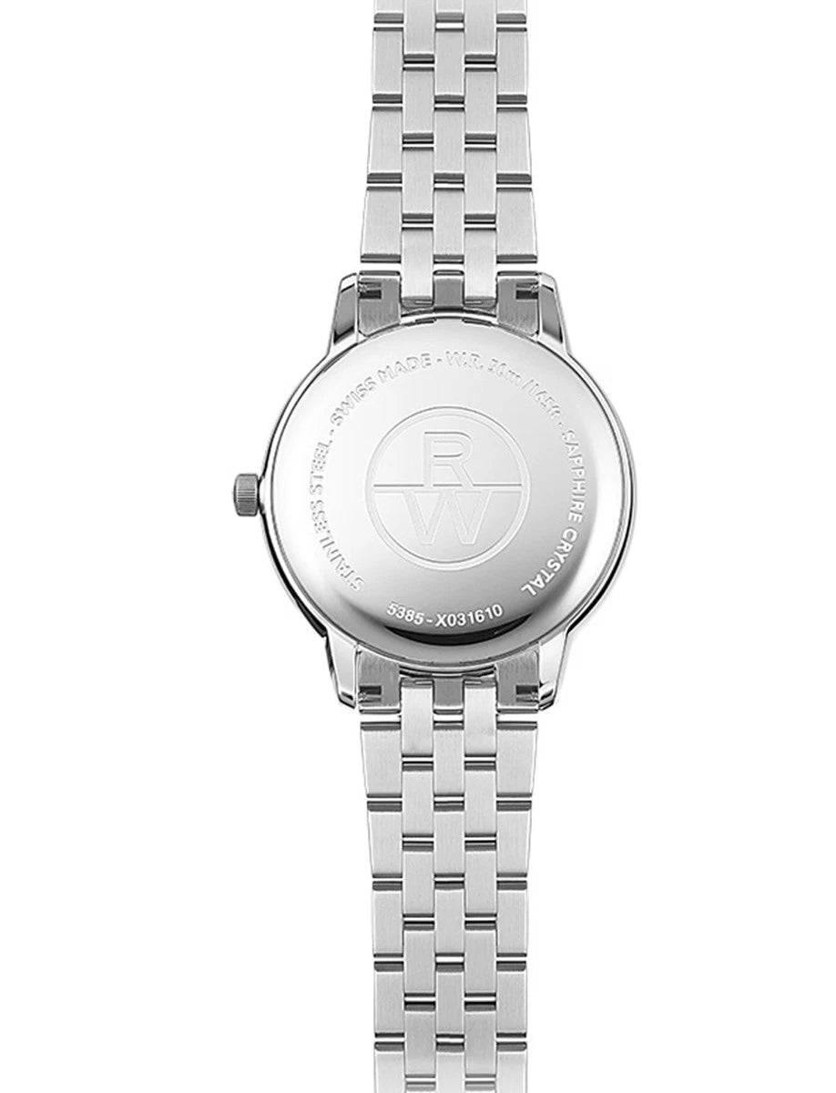 Raymond Weil Toccata 5385-ST-97081 Women's Quartz 34mm Diamond MOP Date Sapphire