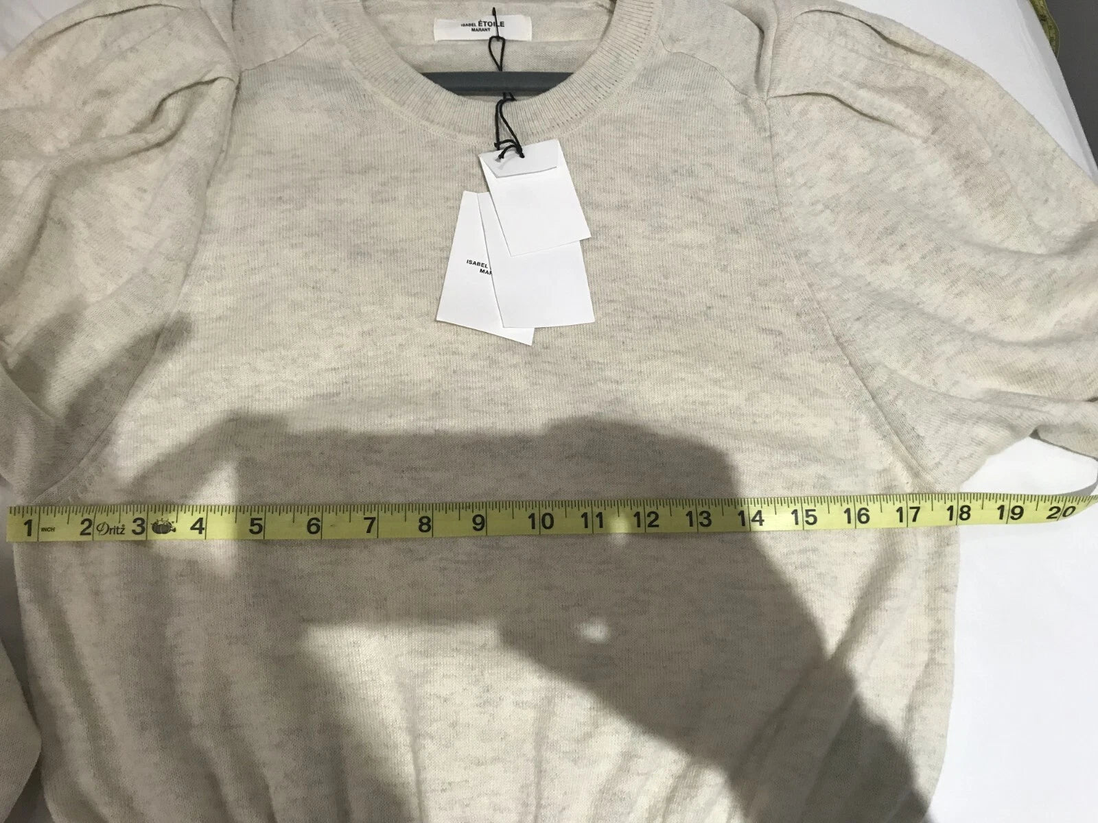 NWT Isabel Marant Etoile Women's Grey Flint Fine Knit Sweater Sz 40/8 Crew Neck