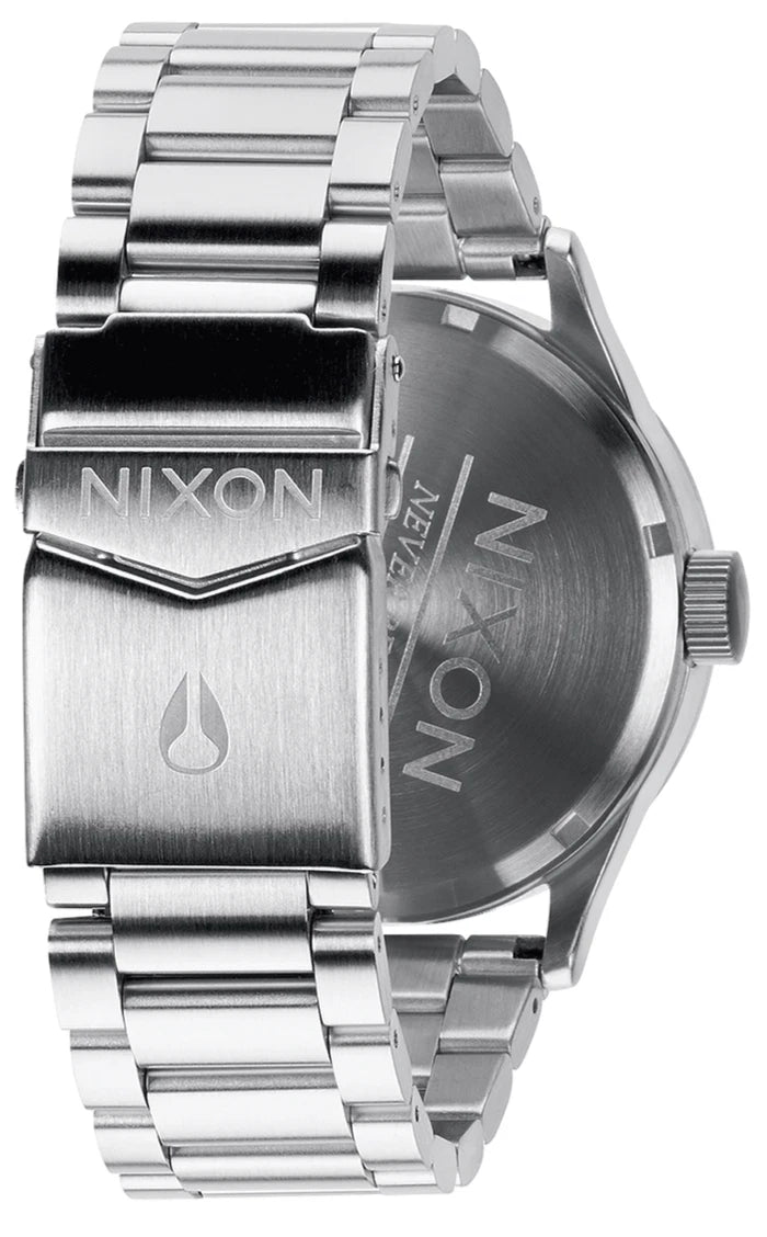 Nixon Sentry 42mm Stainless Steel Green Sunray Day-Date Quartz A356-1696 100M WR