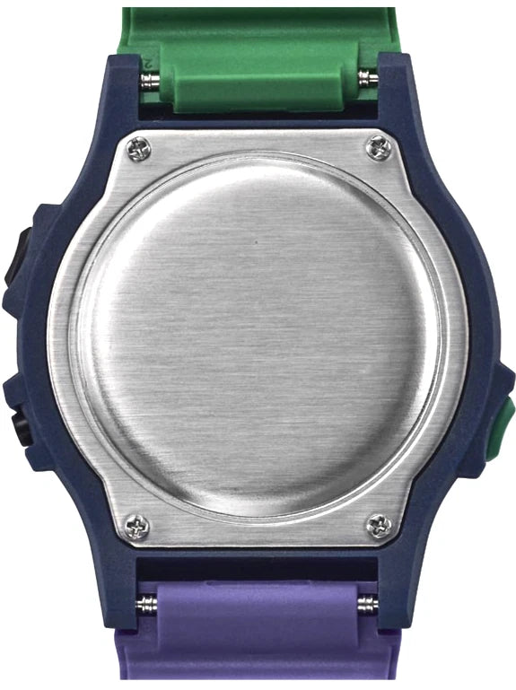 Timex Ironman 8-Lap A Reissue Green Purple Tartan Digital Acrylic 100M TW5M54600