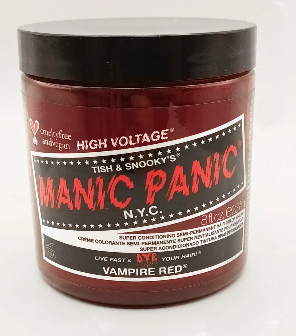 MANIC PANIC Vampire Red Semi-Permanent Hair Color 8oz/237mL Vegan Cruelty-Free
