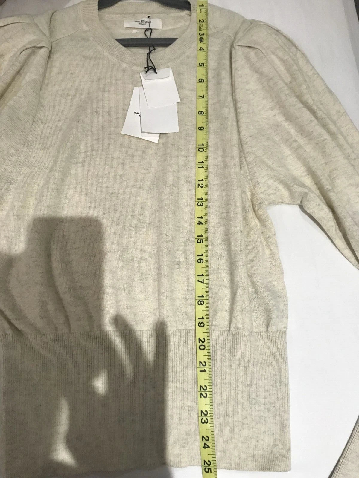 NWT Isabel Marant Etoile Women's Grey Flint Fine Knit Sweater Sz 40/8 Crew Neck