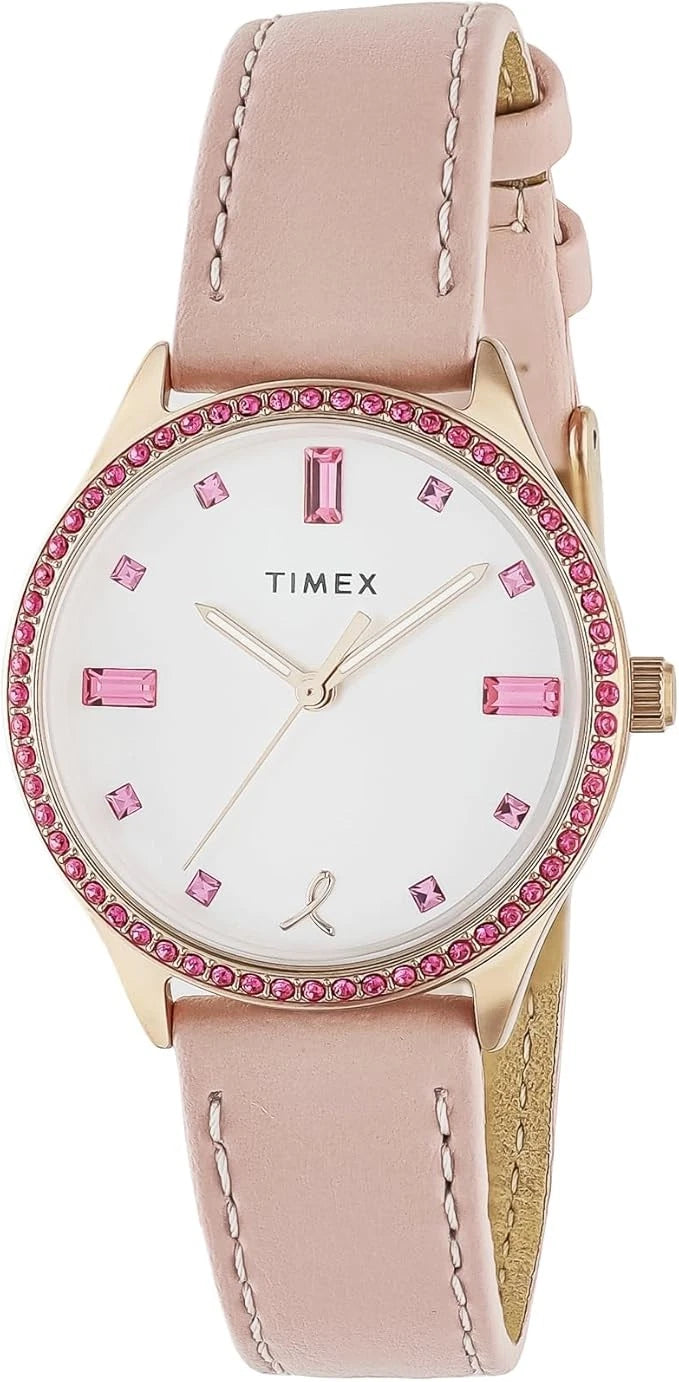Timex Breast Cancer Research Foundation Pink Womens Steel Quartz Watch TW2V95700