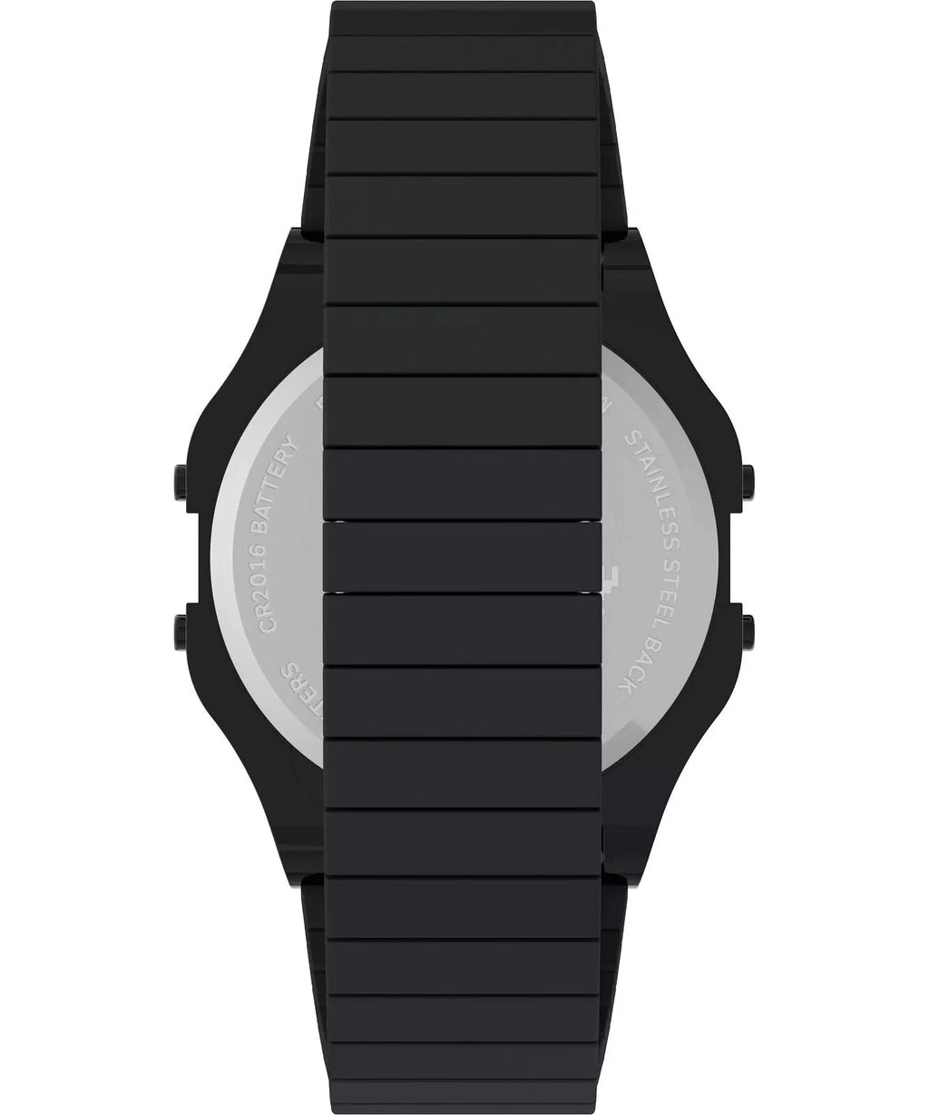 Timex Space Invaders T80 34mm Digital Stainless Steel Watch TW2V39900 iconic LCD