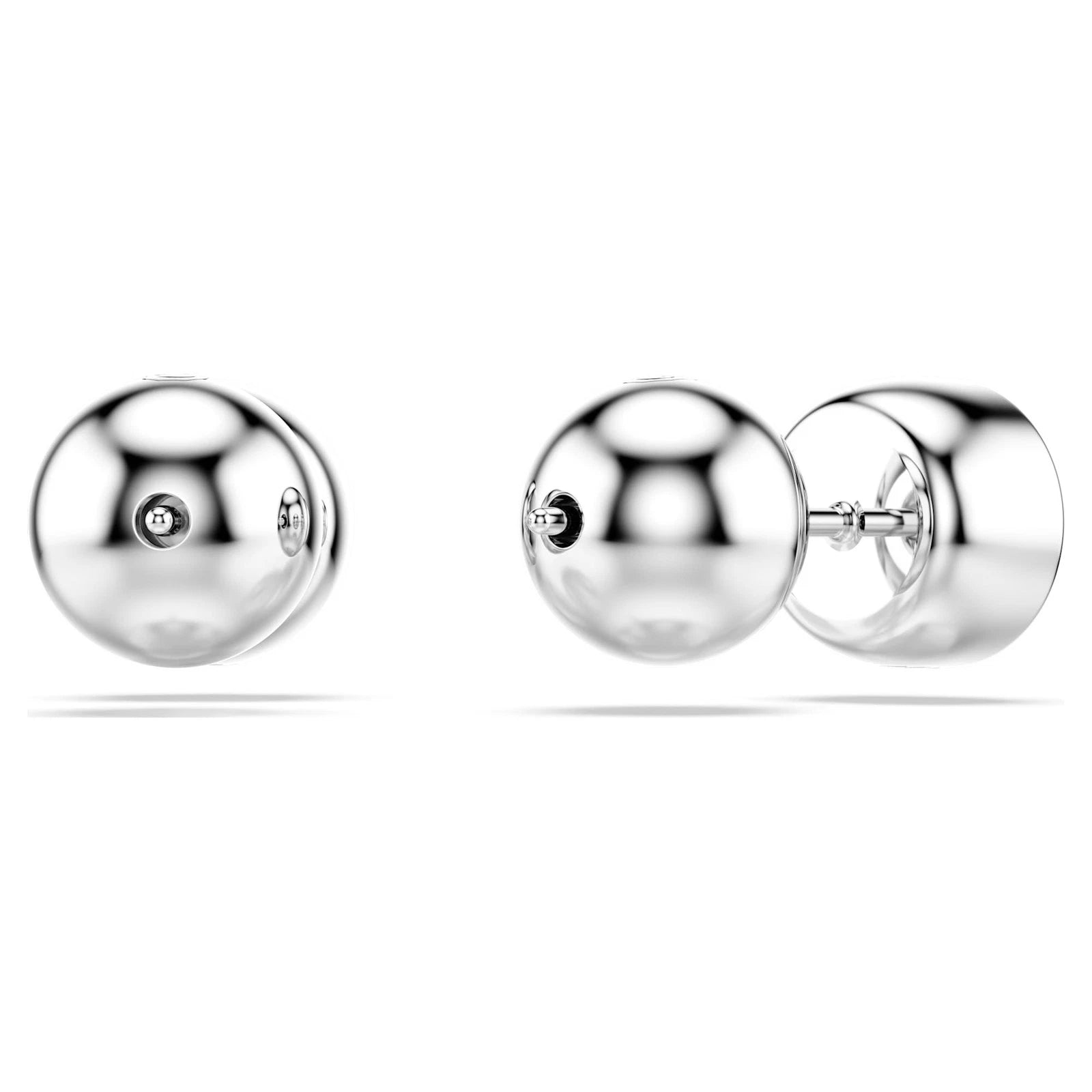 Stunning Swarovski Imber 5696073 White Crystal Round Stud Earrings Rhodium Women