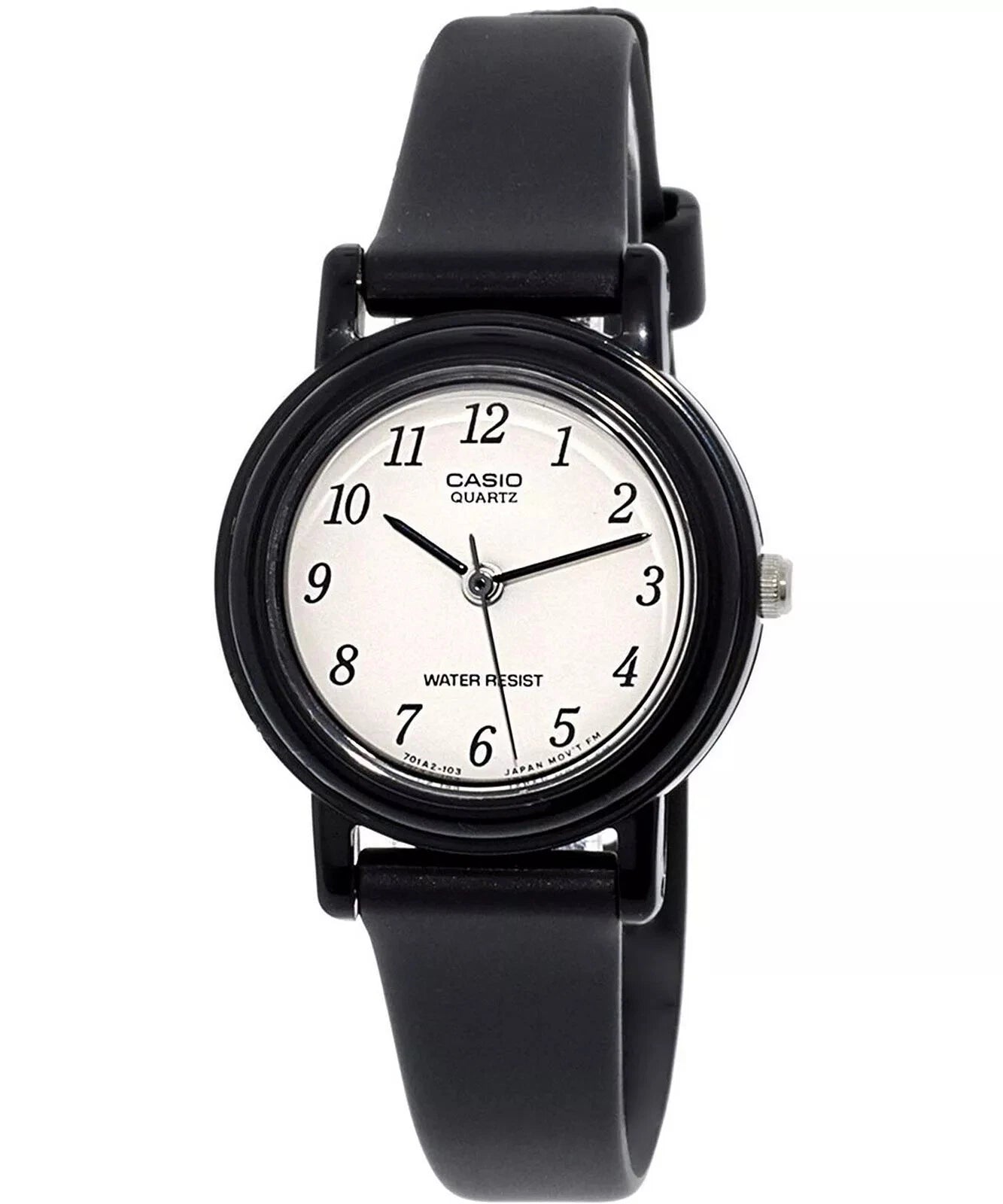 Casio LQ-139BMV-1BL Women’s Analog Quartz Watch Black Resin Water Resistant Slim