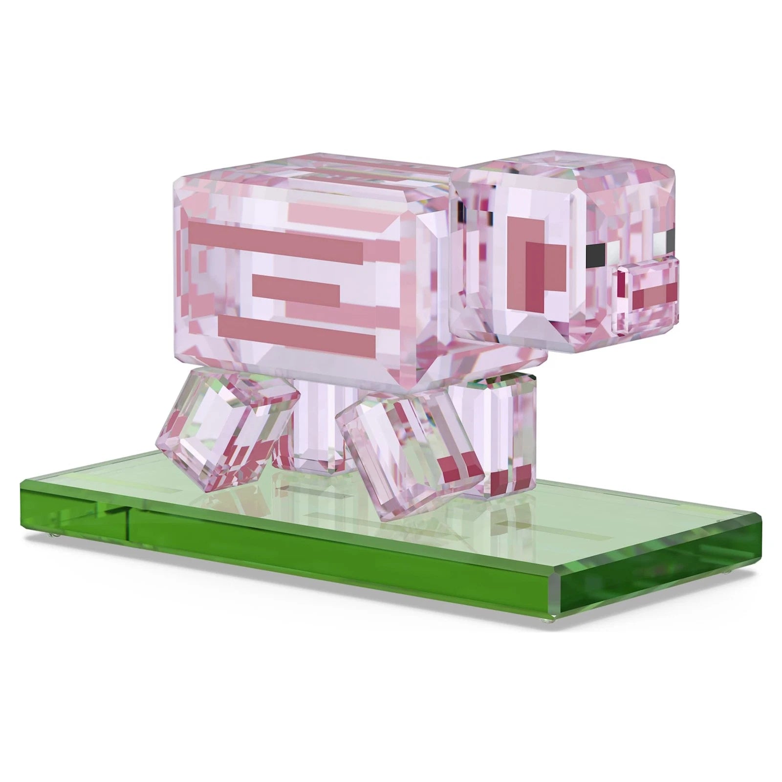 Swarovski Minecraft Pig Crystal Figurine 5701273 Pink 308 Facets Official Mojang