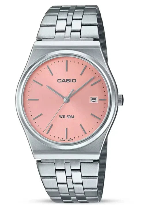 CASIO MTP-B145D-4AV Men's Retro Analog Watch Stainless Steel Band Date 50M WR