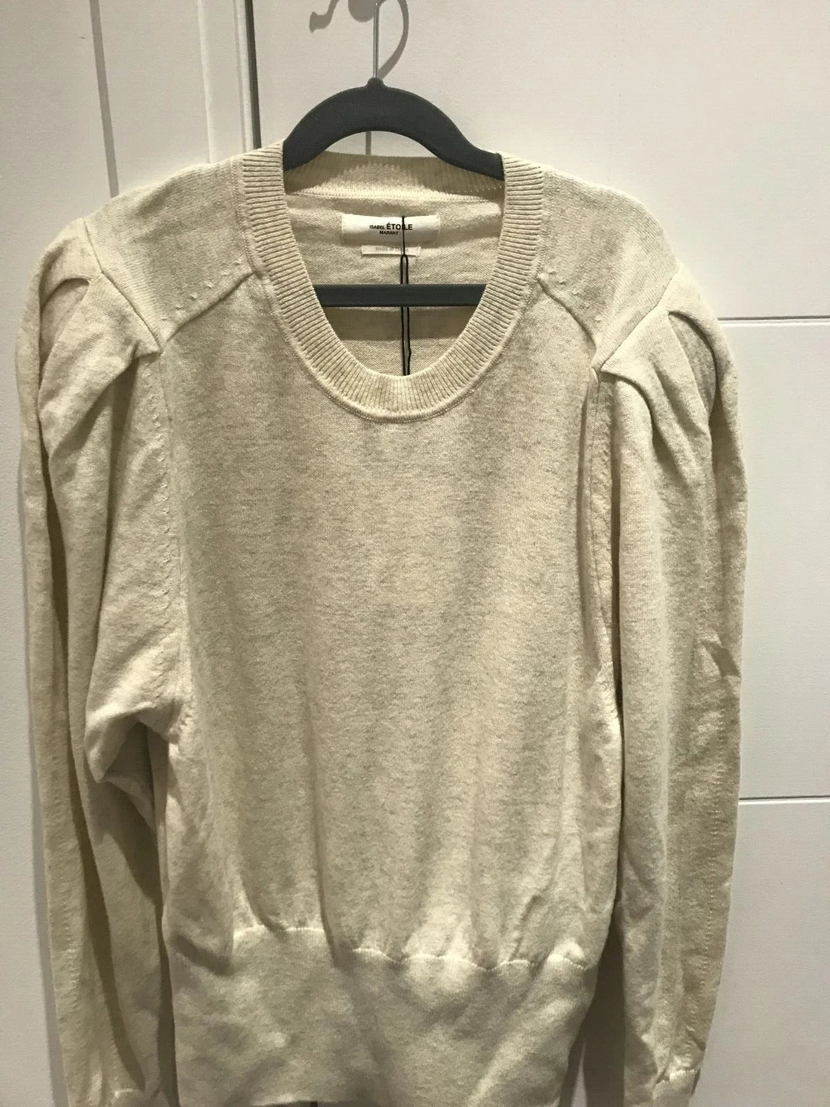 NWT Isabel Marant Etoile Women's Grey Flint Fine Knit Sweater Sz 40/8 Crew Neck