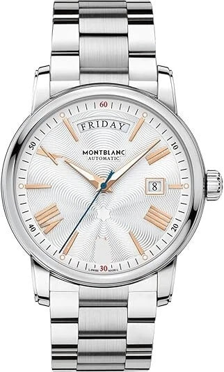 Montblanc 4810 Automatic Mens Watch 114854 – Silvery White Dial, Stainless Steel