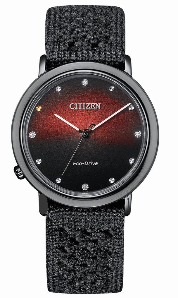 Citizen Ambiluna EM1007-47E Eco-Drive Women's Watch Lab Diamonds 34mm Red-black
