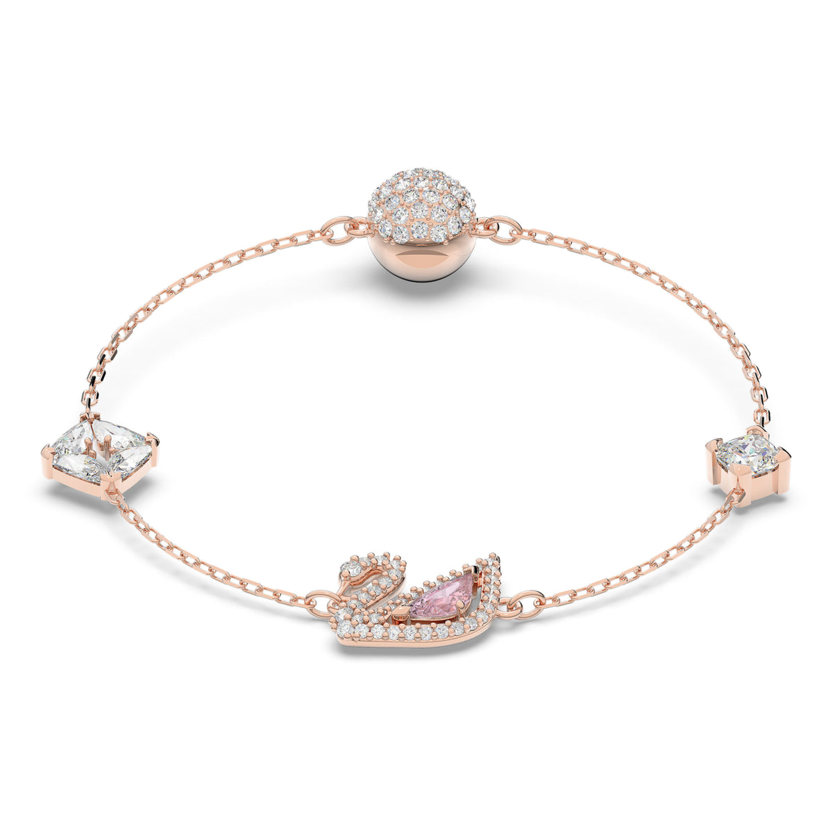 Swarovski Dazzling Swan Pink Crystal Bracelet