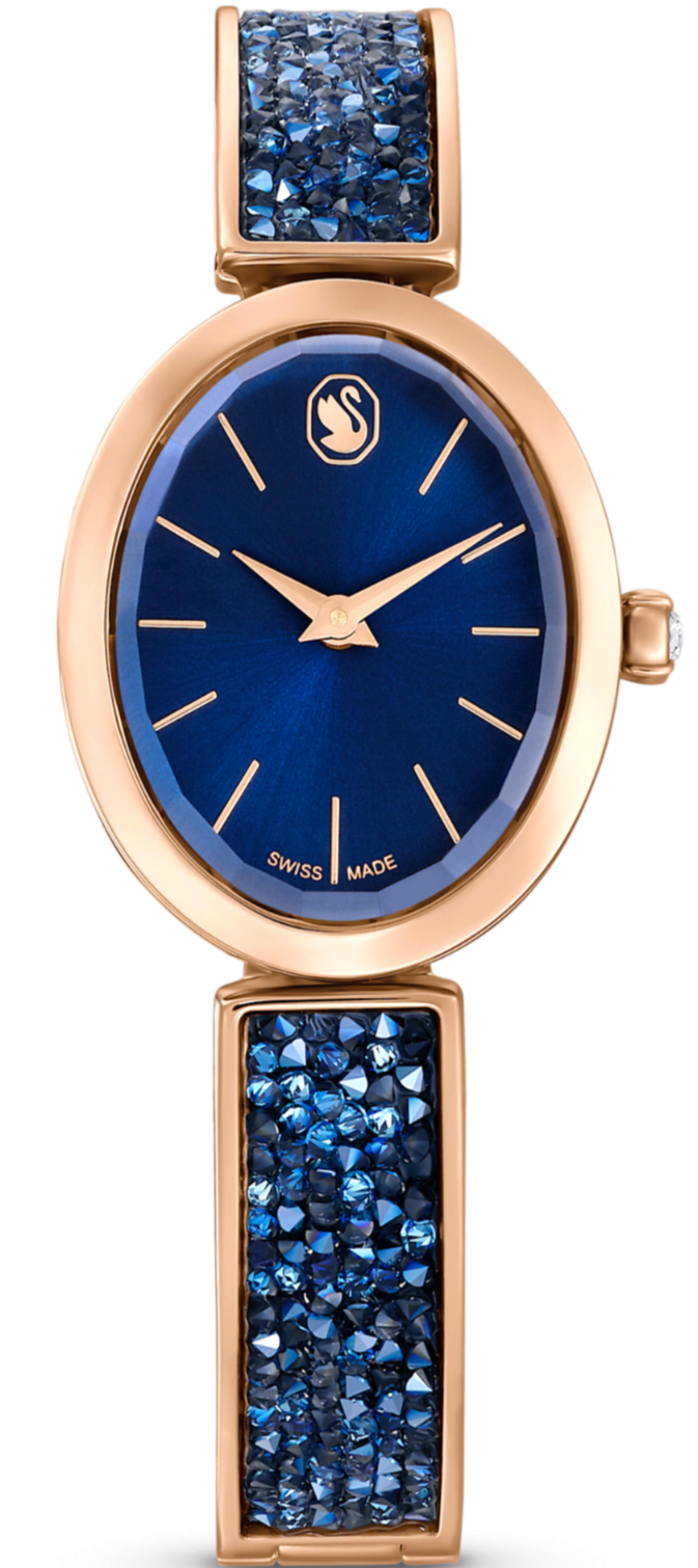 Swarovski Oval Blue Crystal Bracelet Watch — Open Box | 5656822
