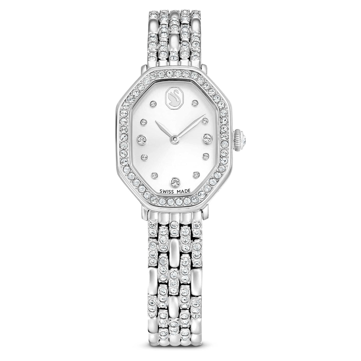 Swarovski Dextera Octagon Silver Crystal Swiss Quartz Watch | 5698690