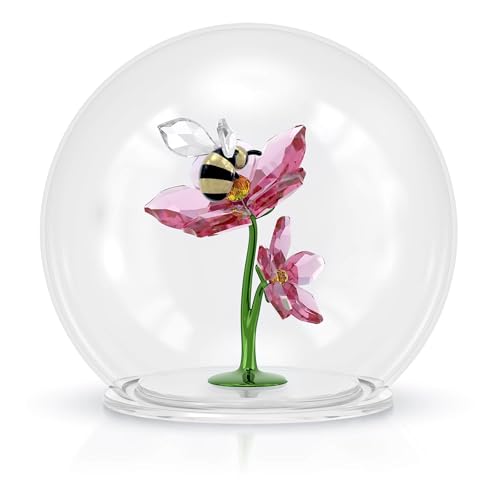 Swarovski Idyllia Glass Ball with Bee & Pink Flowers