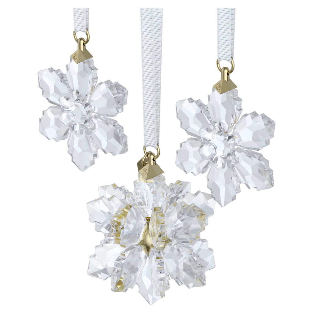 Swarovski Annual Edition 2026 3D Crystal Snowflake Ornament Set of 3