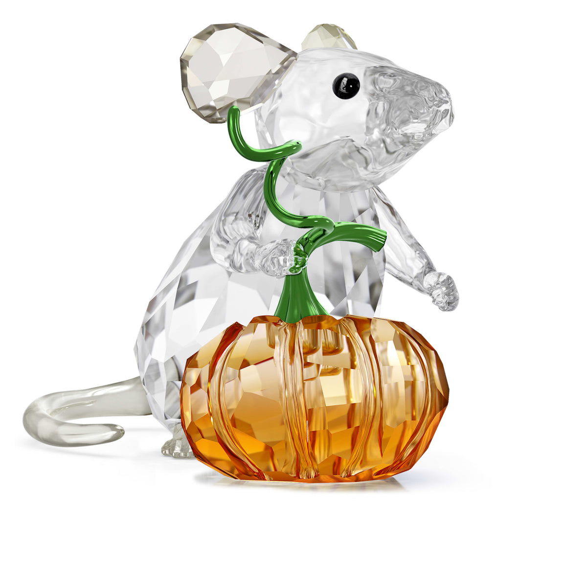 Swarovski Idyllia Mouse with Pumpkin Crystal Figurine