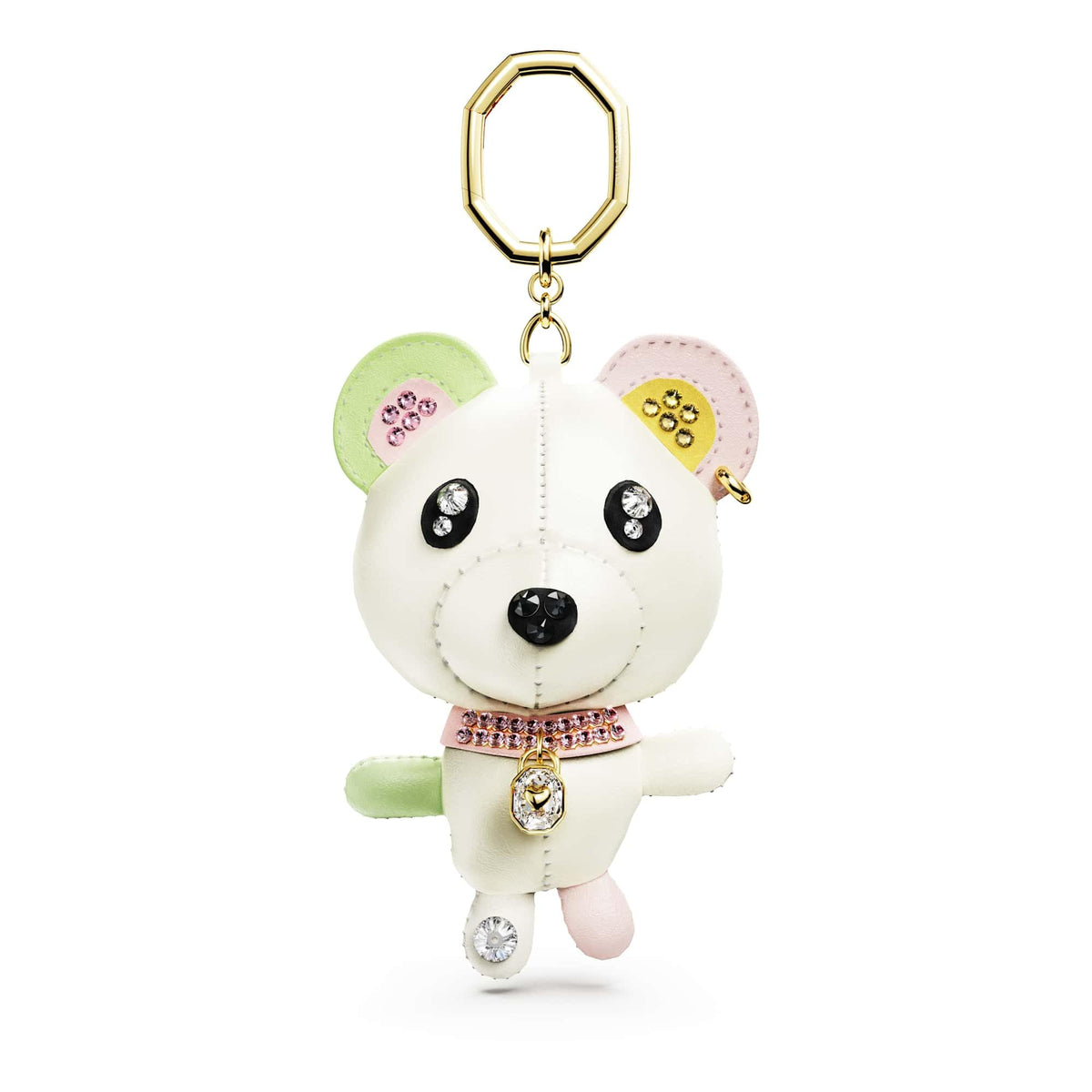 Swarovski Teddy Bear Leather and Crystal Bag Charm | 5734069