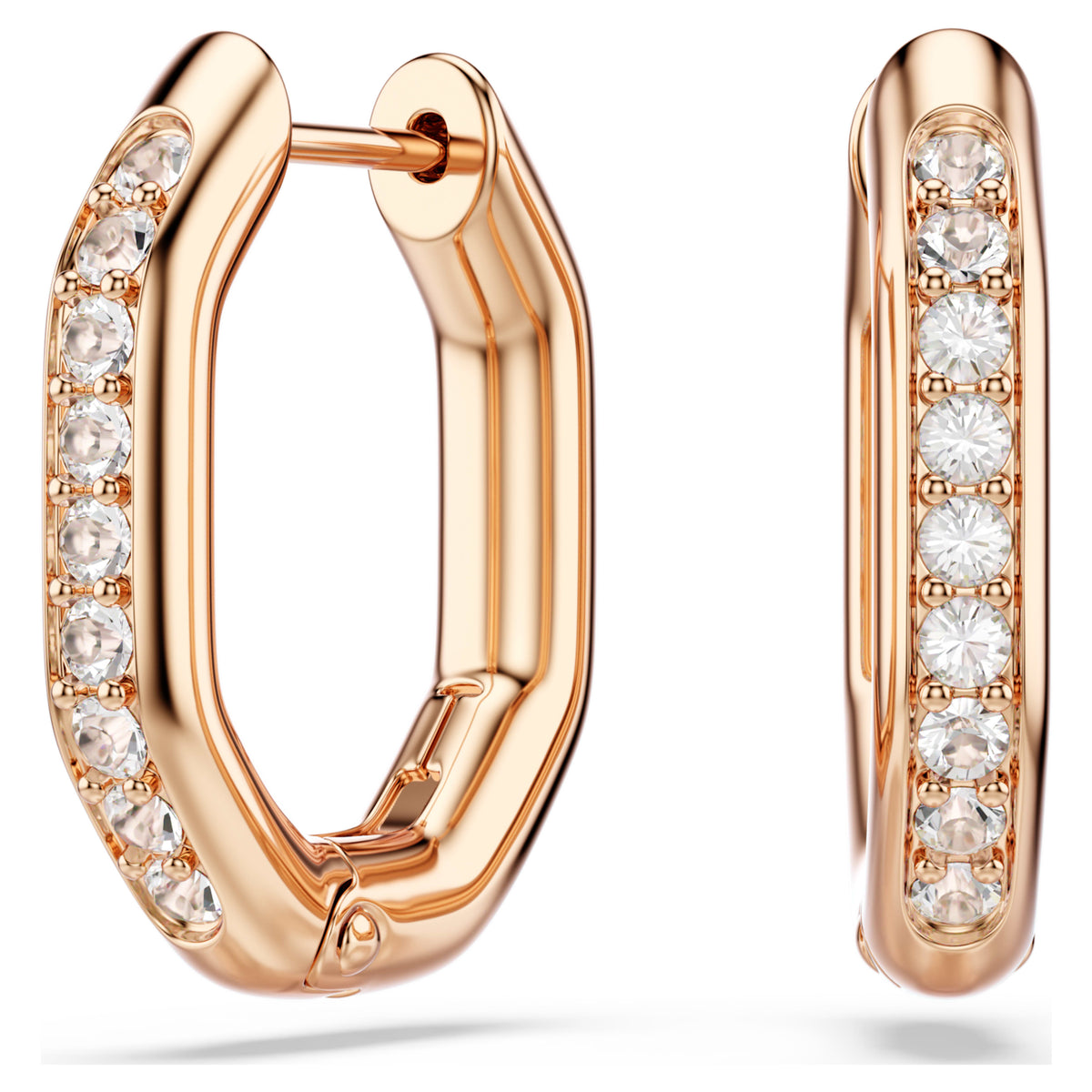 Swarovski Dextera Octagon Small Crystal Hoop Earrings | 5743798