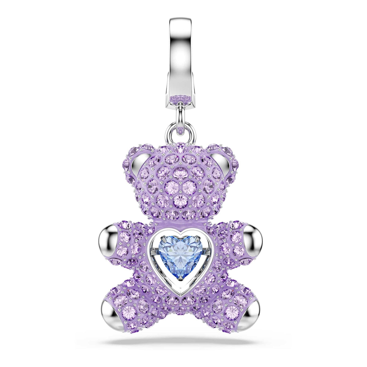 Swarovski Idyllia Purple Teddy Bear and Blue Heart Charm | 5745610