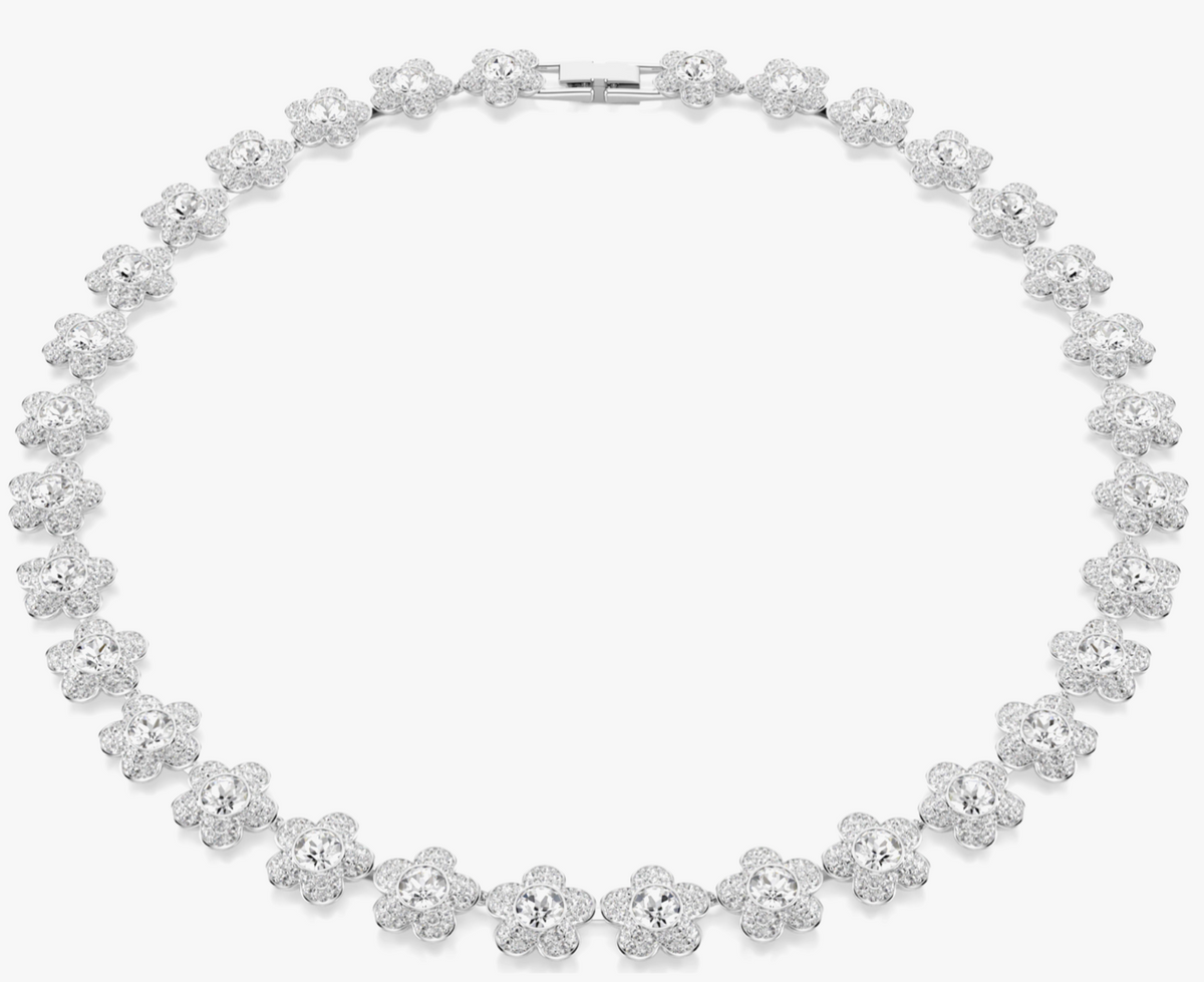 Swarovski Ariana Grande White Crystal Flower Necklace | 5749179