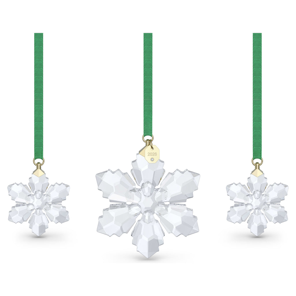 Swarovski Annual Edition 2026 snowflake ornament set of three