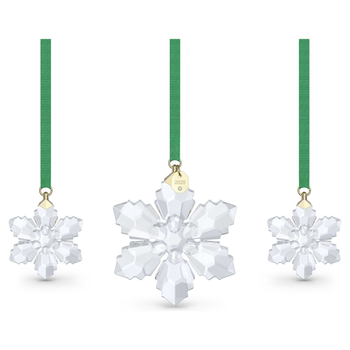 Swarovski Annual Edition 2026 snowflake ornament set of three