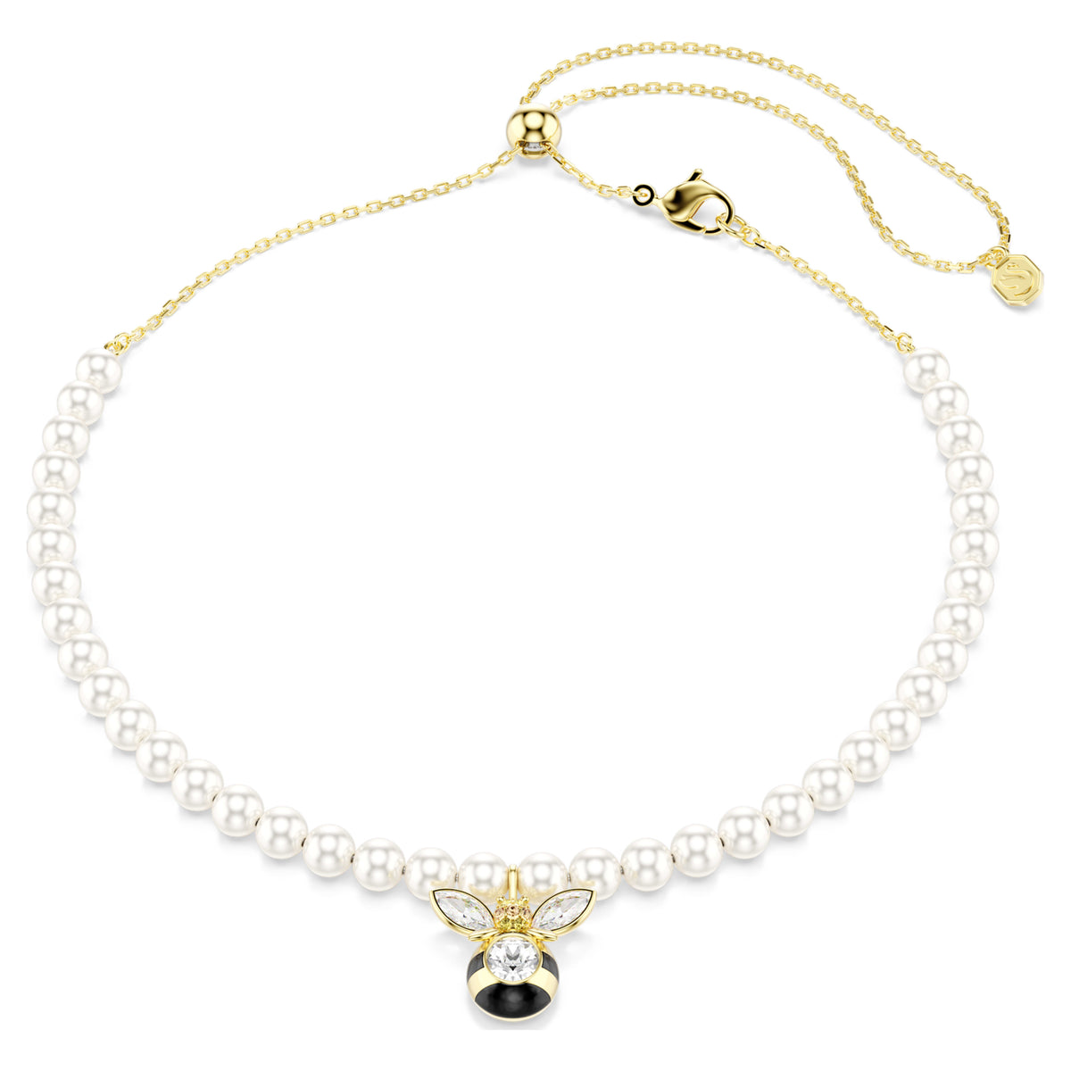 Swarovski Idyllia Bee Crystal Pearl Choker Necklace