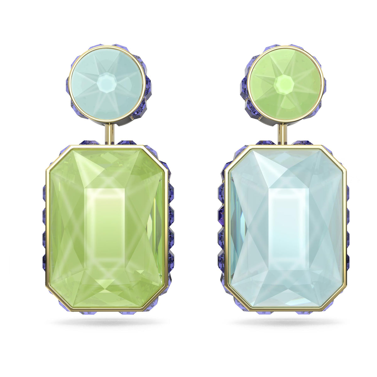 Swarovski Chroma Reversible Multicolor Drop Earrings