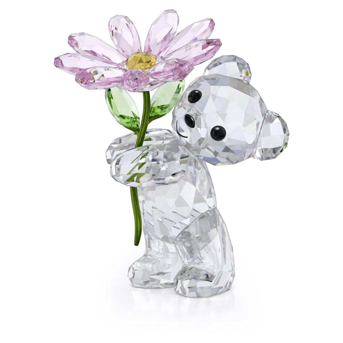 Swarovski Kris Bear Daisy Flower Crystal Figurine