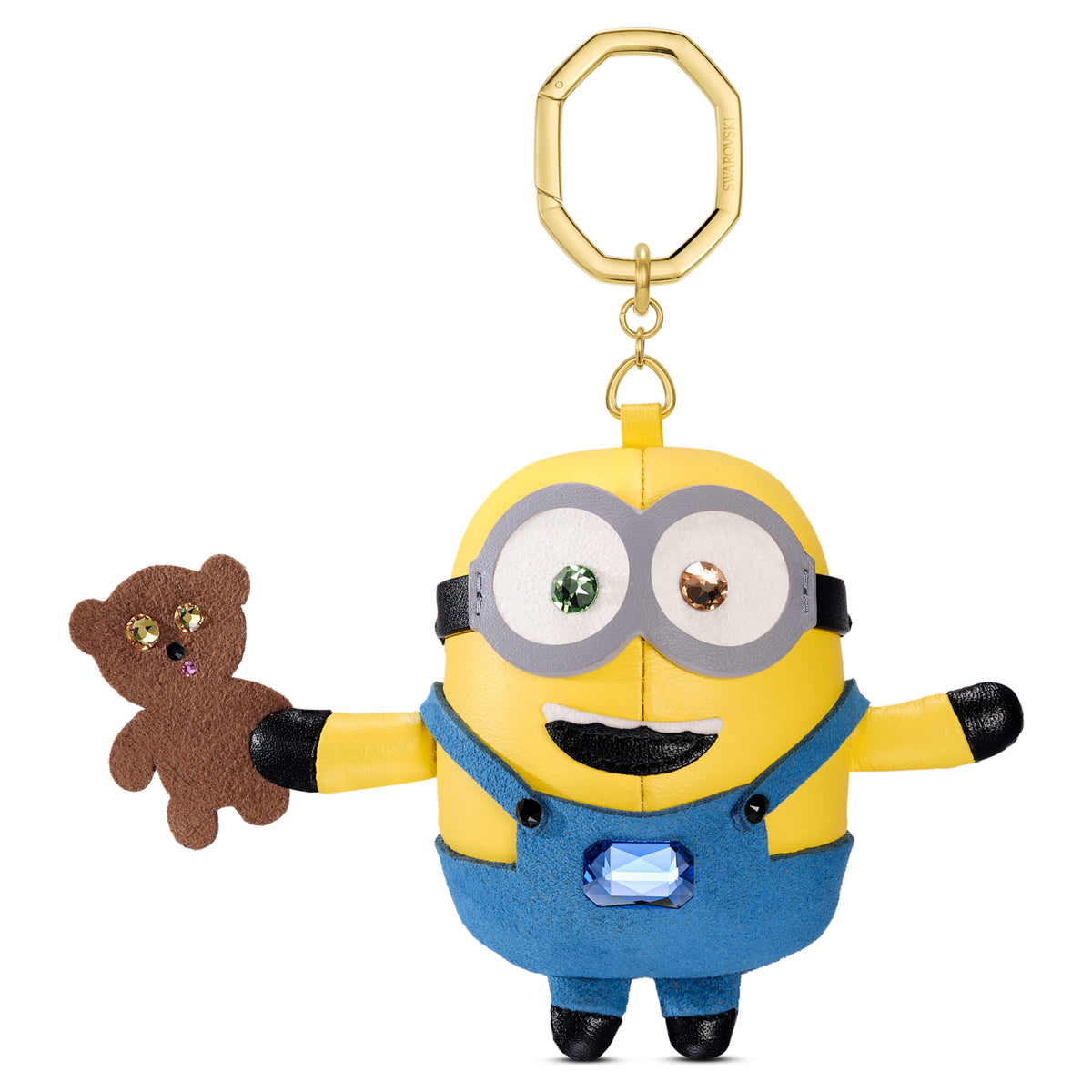Swarovski Minions Bob & Tim Crystal Leather Bag Charm